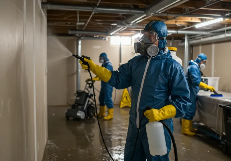 Basement Sanitization and Antimicrobial Treatment process in Kailua, HI